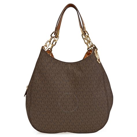 michael michael kors signature fulton large shoulder bag|Michael Kors fulton shoulder bag.